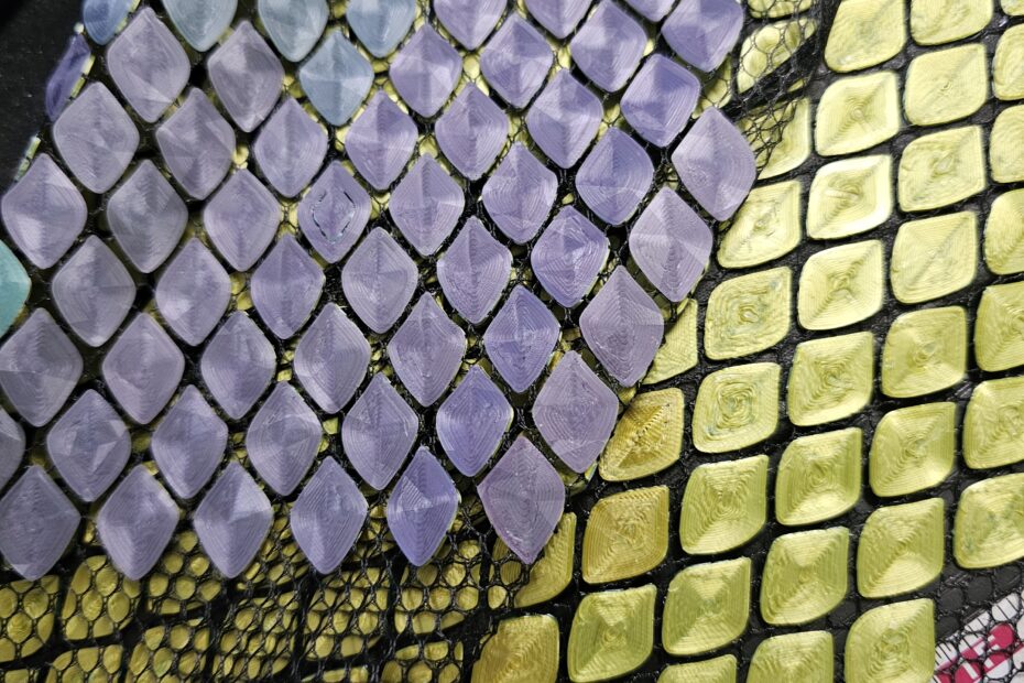 Dragon scales printed on my 3d Printer!